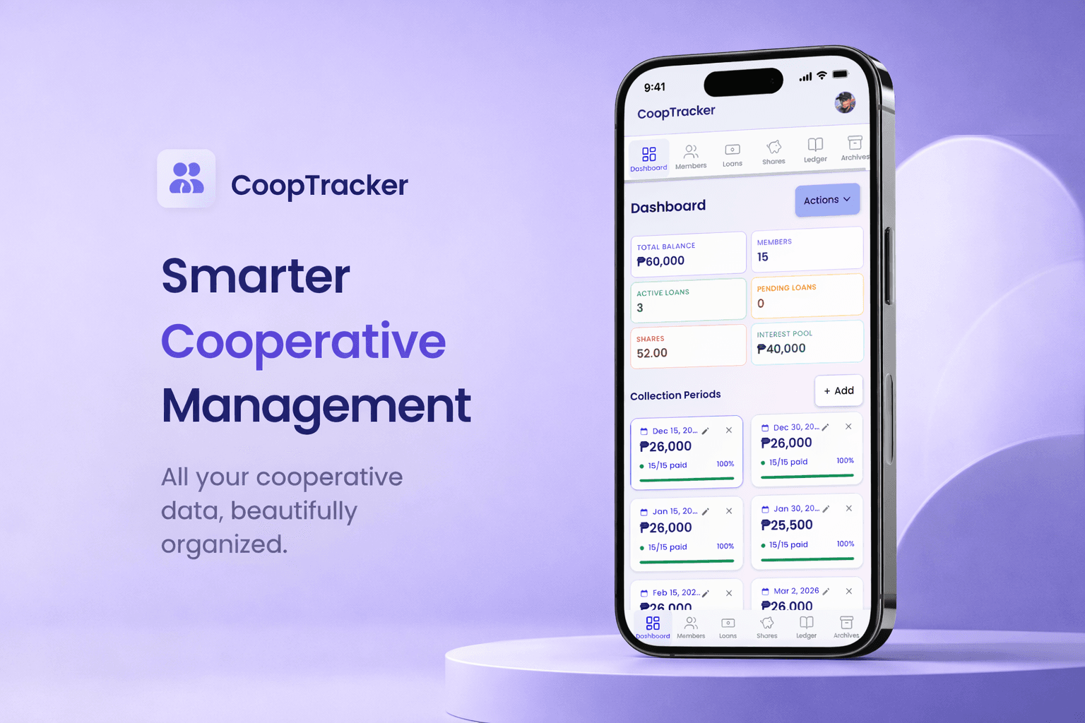 CoopTracker — smarter cooperative management on mobile